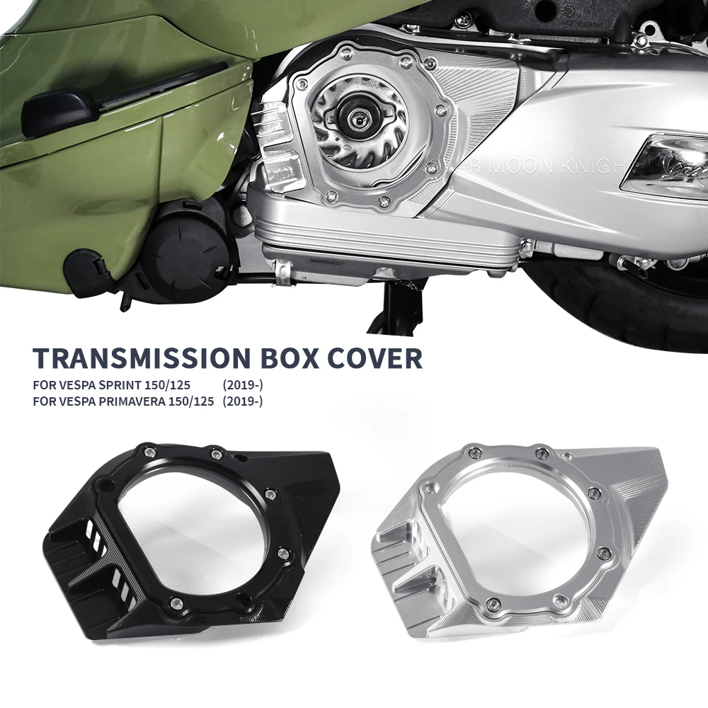

For Vespa Sprint Primavera 150 125 2019 2020 2021- Motorcycle Accessories Transmission Box Cover Engine Guard Protector Cover