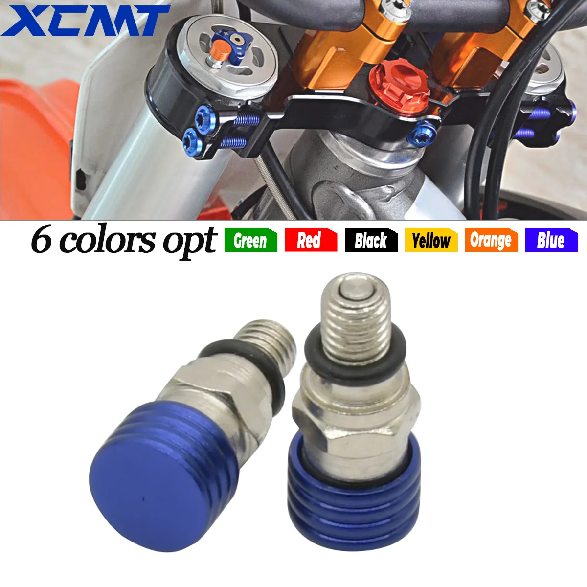 

M5x0.8 Bleed Waterproof Front Fork Bleeder Relief Valve For Yamaha YZ TTR WR 125 250 450F Suzuki DRZ RM RMX RMZ Kawasaki Honda