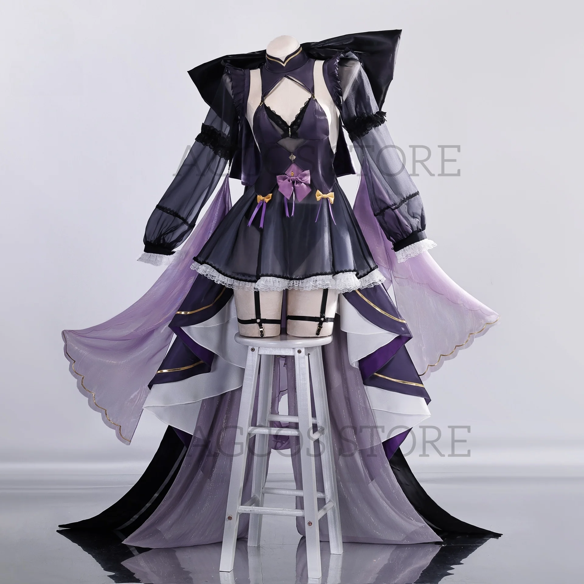

AGCOS Azurr Lanne Musashi New Skin Cosplay Costume Halloween Outfits Dress Game Costumes Cosplay