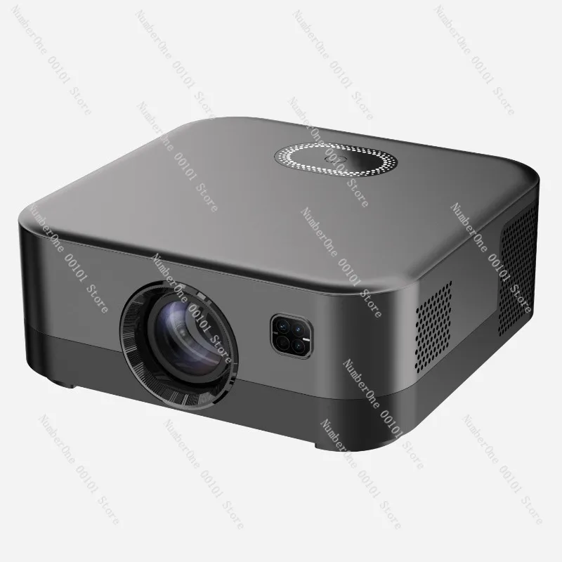 Smart 1080P Projector Fully Automatic Focus Mini Home Office Projector Wireless Screen Mirroring Ultra Clear Image LED Video