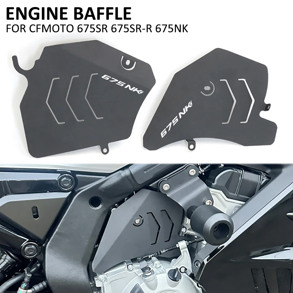 

NEW Motorcycle Engine Baffle Protection Board Fairing Guard Shield Crash Protective Plate Cover FOR CFMOTO 675SR 675SR-R 675NK