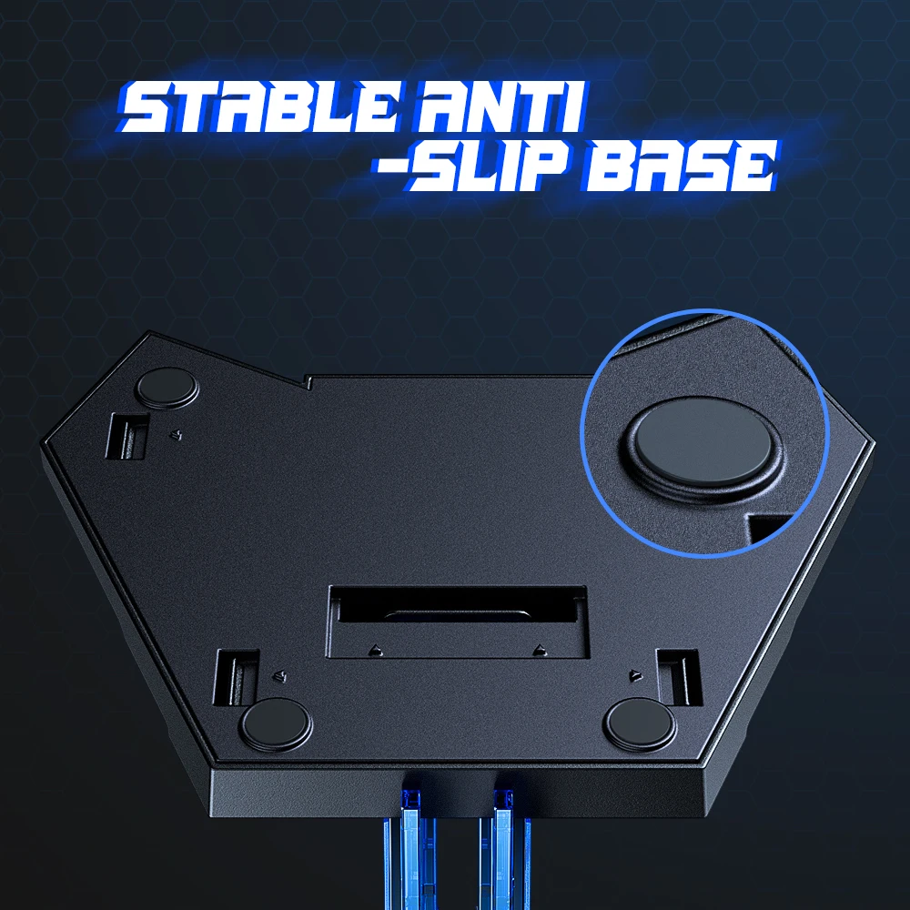 ONIKUMA ST-3 Stable Headset Stand Acrylic Head-mounted Gaming Headphones Holder Acrylic Head-mounted Stand for PC Gamer