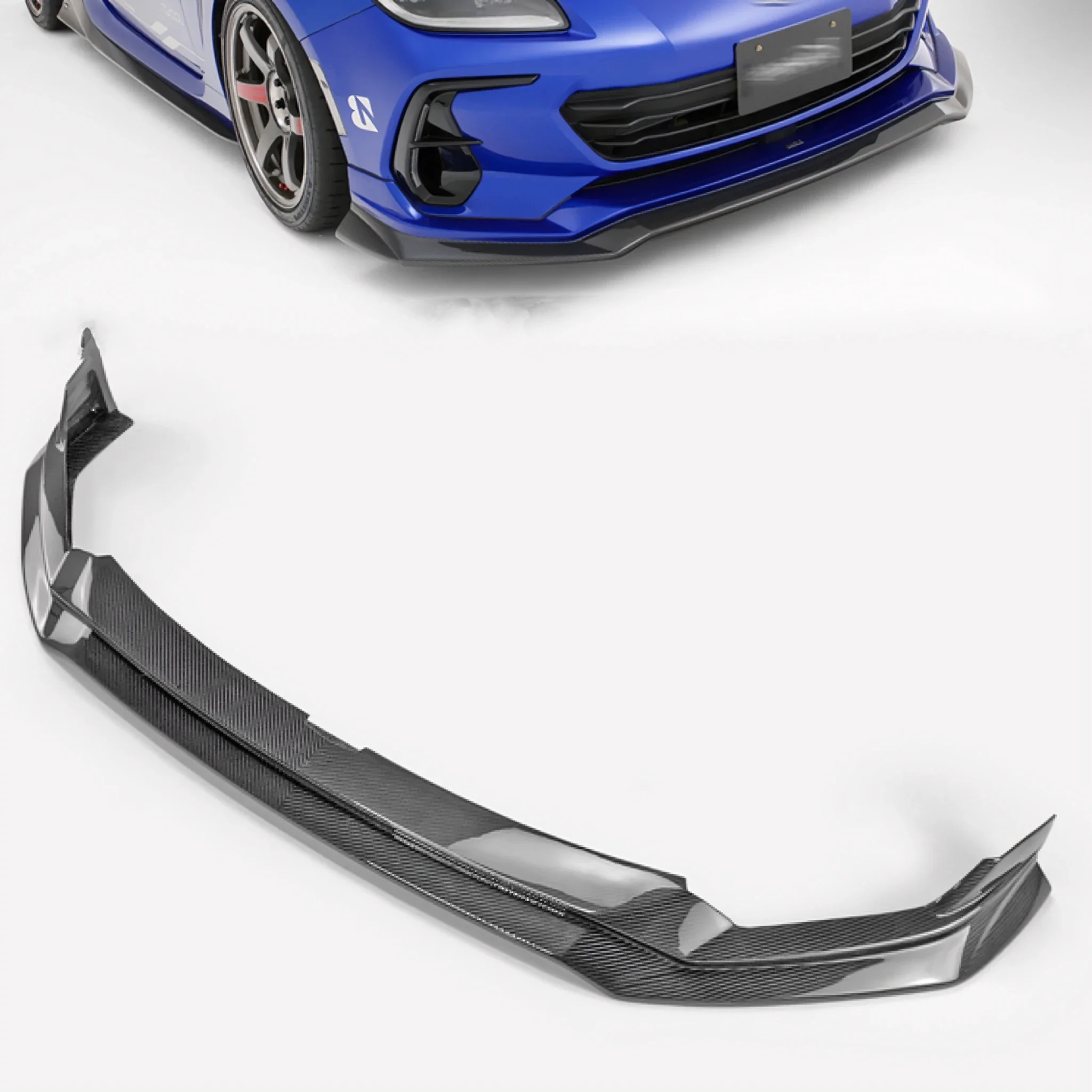 

Real Dry Carbon Front Lip VRS Arising Front Spoiler for 2022+ Subaru BRZ ZD8 Car Front Bumper Lip Spoiler for NEW BRZ