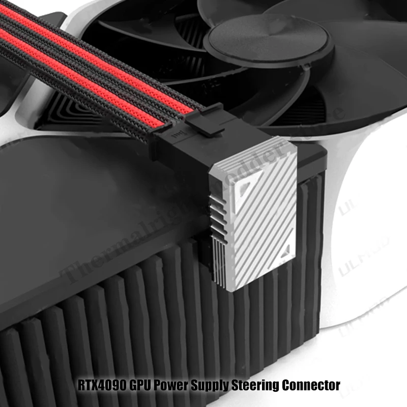 

PCIe 5.0 4090 Graphics Card Turner Connector ATX3.0 12VHPWR 600W PSU Cable Adapter 12+4Pin Male To Female 180 Degree