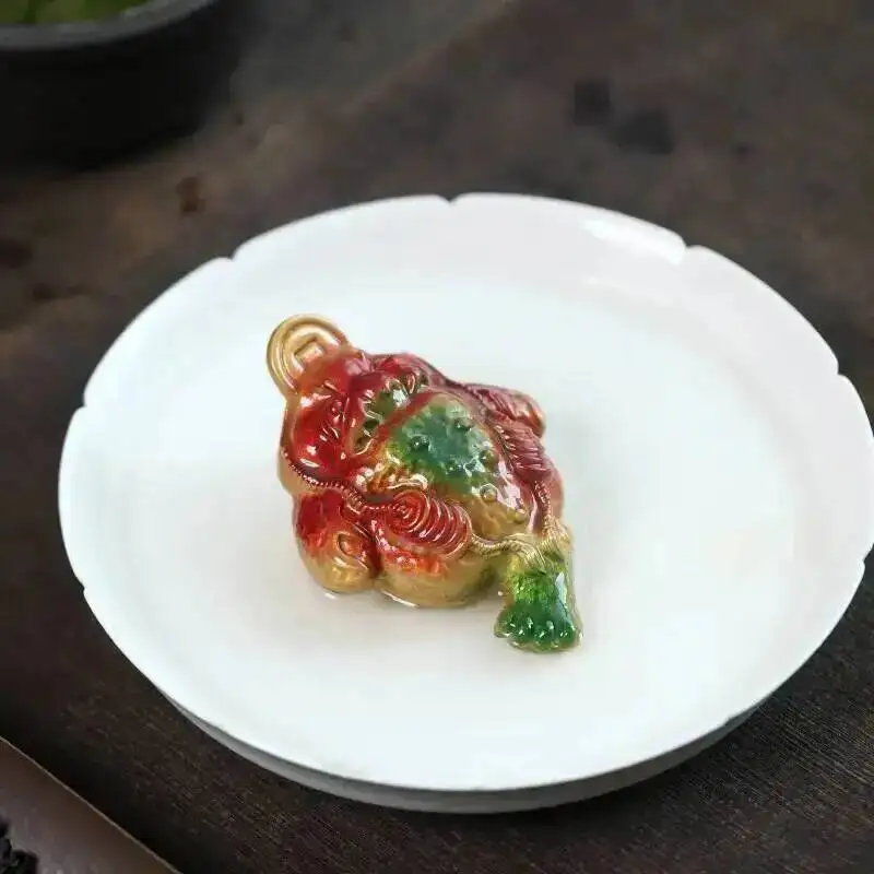  Color-changing Tea Pet Small Ornament Golden Toad Raised Tea Table Tea Tray Accessories Чайные украшения  