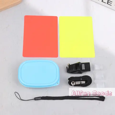 [TG835]1Pc Whistle + Yellow And Red Cards For Basketball Soccer Volleyball Futsal And Handball Referees Futsal