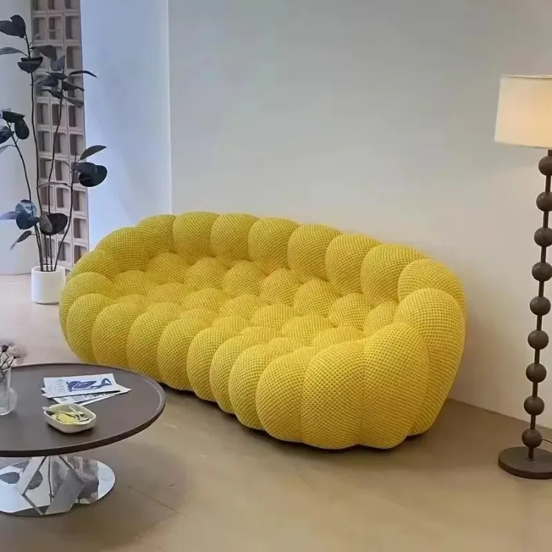 Modern Nordic Football Bubble Special-shaped Sofa Compression 3-seater Single Couch Living Room Home Furniture Living Room Sofas - view 3
