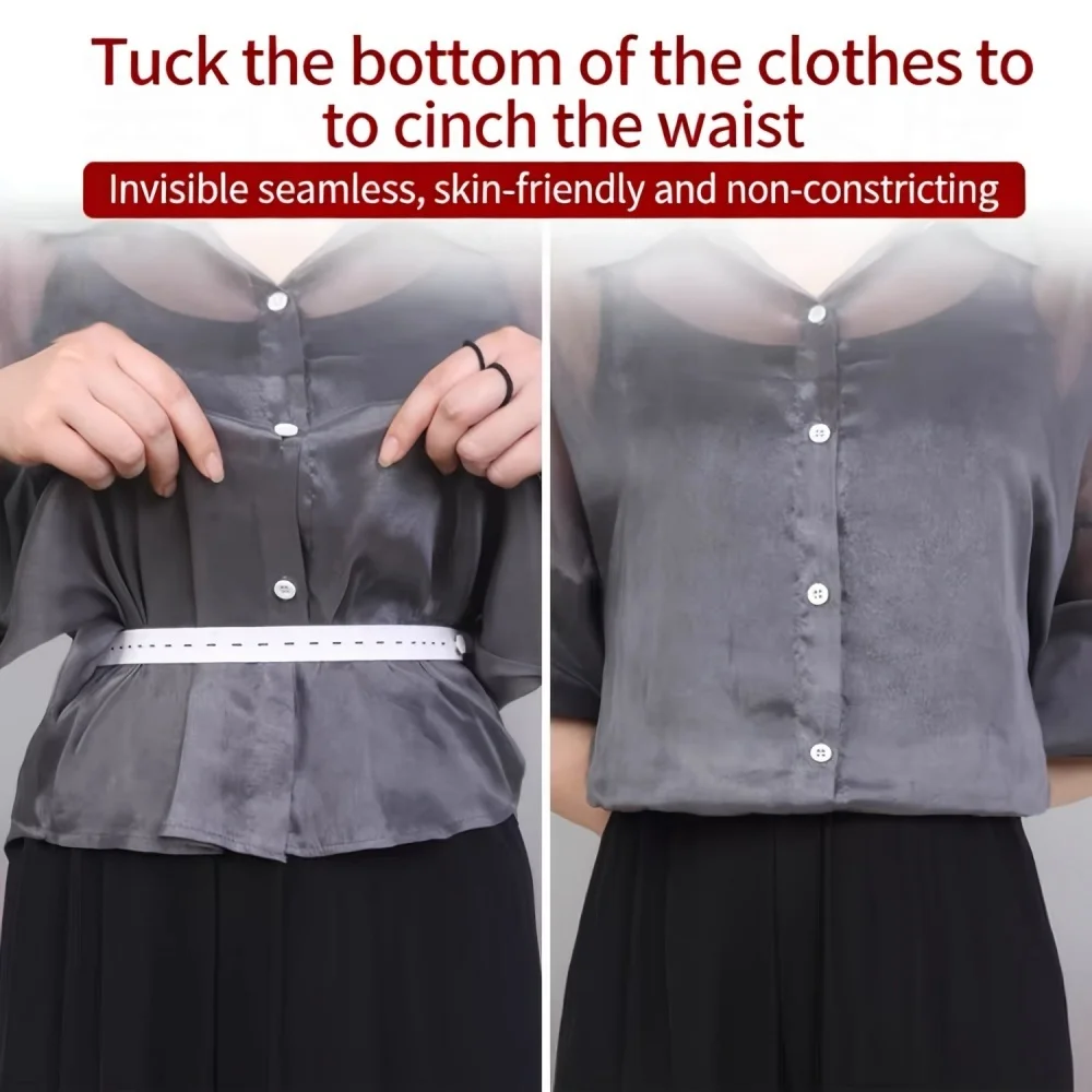 Shirt Stay Belt Adjustable Elastic T-Shirt Waist Tuck Tool For Clothing Hem Fixing Non-slip Wrinkle-Proof Shirt Holder Straps