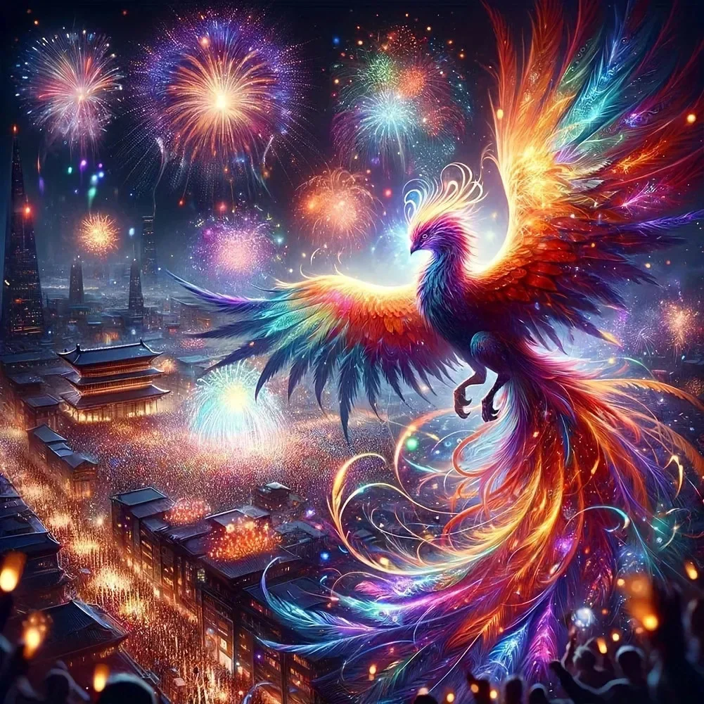 5d pittura diamante fai da te Phoenix animale punto croce regalo unico arte ricamo vendita uccelli mosaico decorazione della casa