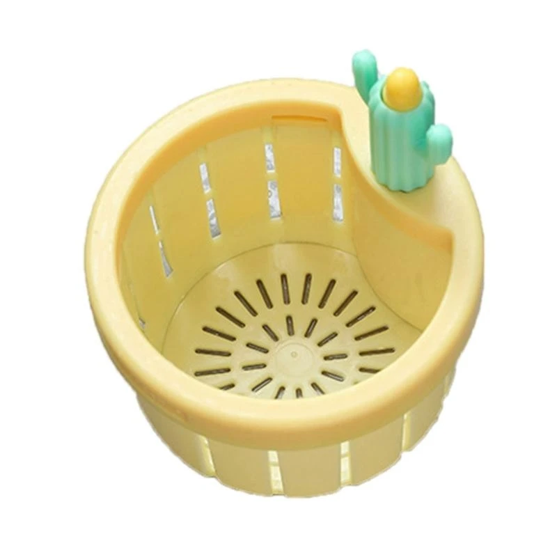 

652F Innovative Cactus Kitchen Sink Filter Easy Press Portable Sink Drain Multiple Use Cactus Sink Strainer Basket for Home