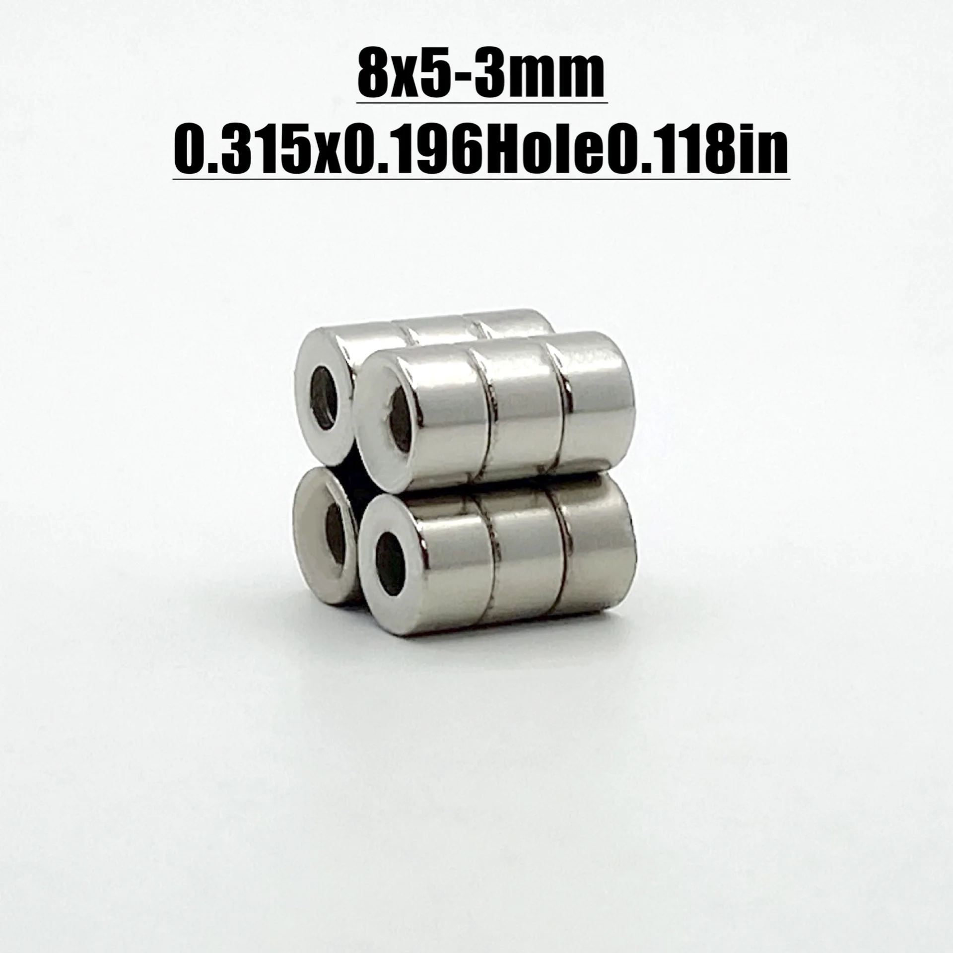 20-500pcs 8x5-3mm Magnet Neodymium Magnet N35 NdfeB Permanent Magnetic Imanes Fridge Magnets Round Shape 8*5-3 Magnet Accessory