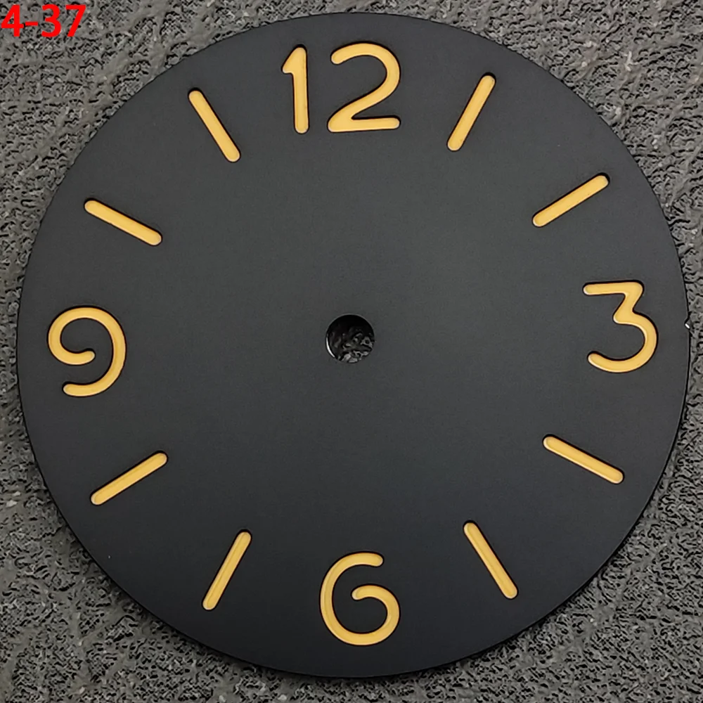 Simplified 37MM Pilot Dial Suitable For ST3600 Manual Movement ETA6497/6498 Luminous Lettering Sports Waterproof