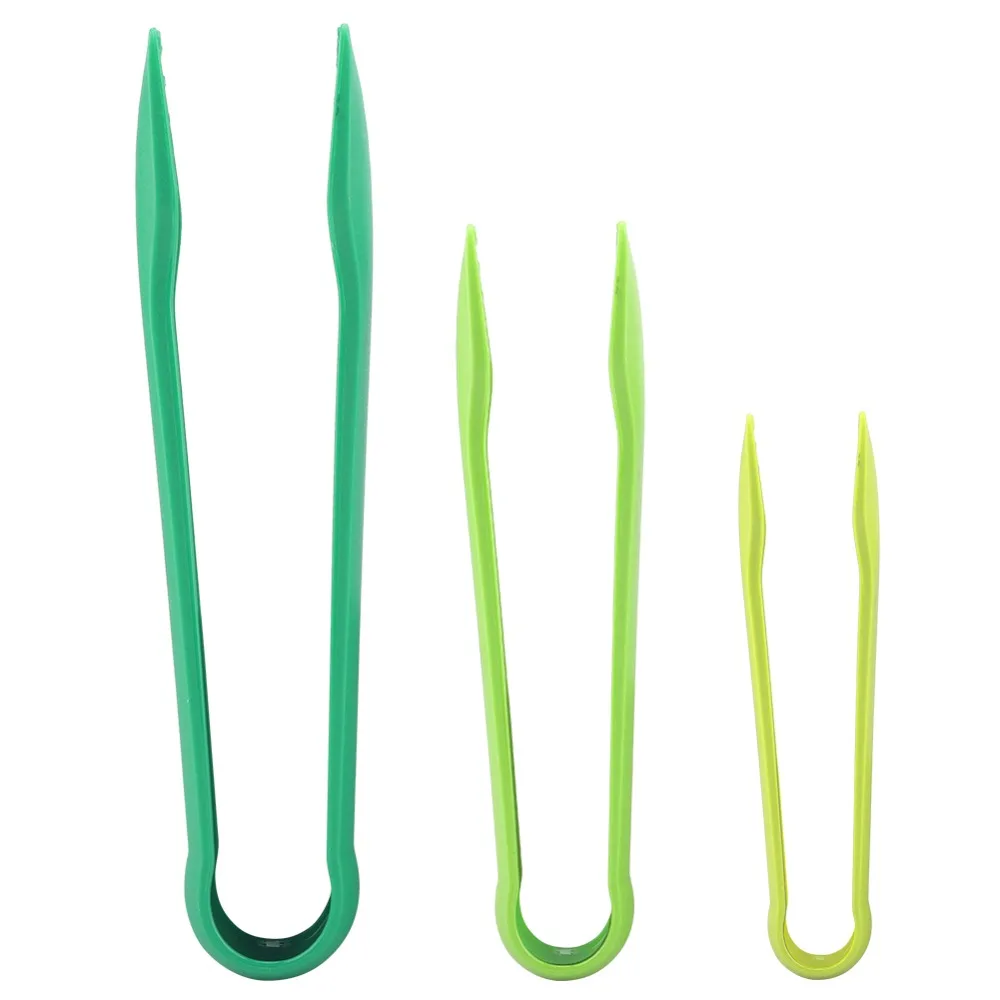 6PCS New PP Food Tongs Assorted Size Non Slip Toaster Tongs Heat Resistant Serving Tongs Baking