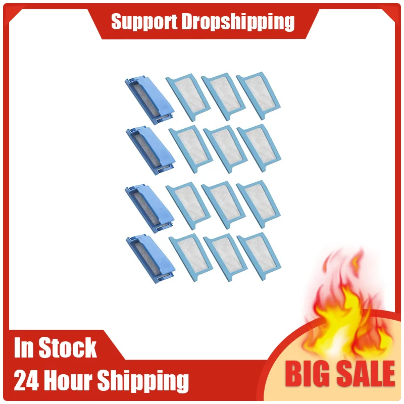 مجموعة فلتر لجهاز فيليبس للتنفس من أجل دريم ستاشن تتضمن 4 مرشحات قابلة لإعادة الاستخدام و 12 مرشحات فائقة الدقة للاستعمال مرة واحدة