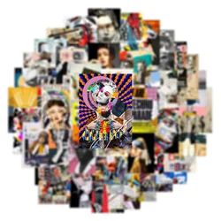 50pcs  Art Aesthetic Retro Vintage Collage Poster Graffiti Sticker For Laptop Phone Scrapbook DIY Stickers Scrapbooking Supplies