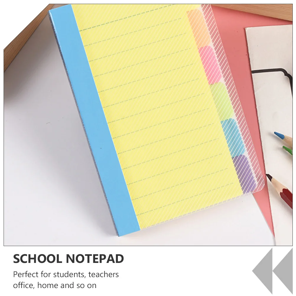 2Pcs Paper Notepad Portable Handy Set Goals Perfect for High School College Students Teachers Self-Stick Notepad