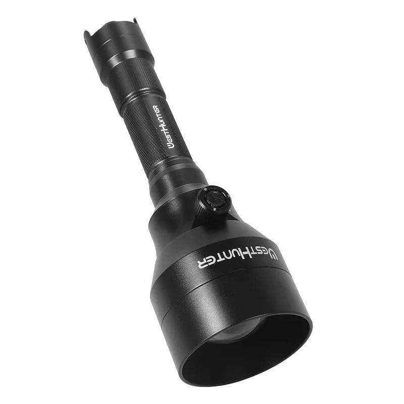 White/Red/IR850nm 3 in 1 Hunting IR Torch Lantern 0-100% Intensity Control Zoomable 67mm Lens Night Vision LED Flashlight