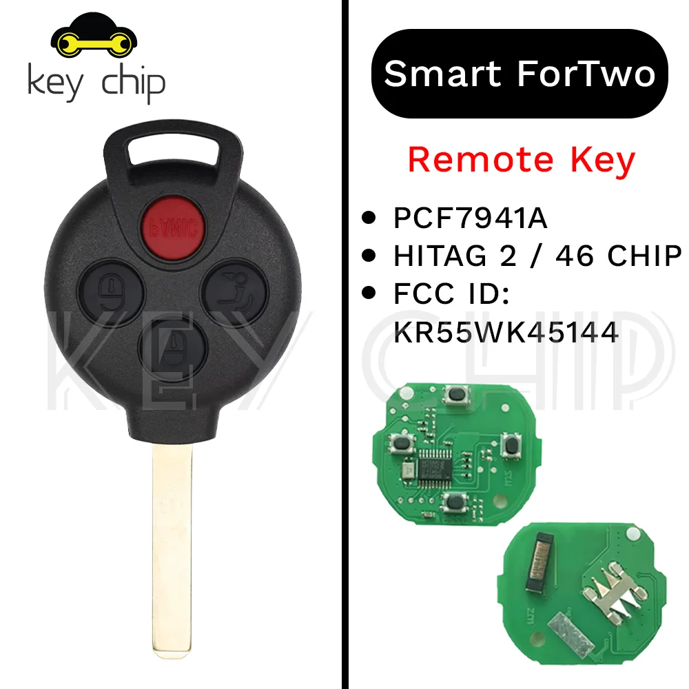 

Для Mercedes-Benz Fortwo 451 2007-2013 брелок 315 МГц ID46 PCF7941чип KR55WK45144 удаленный умный ключ от машины