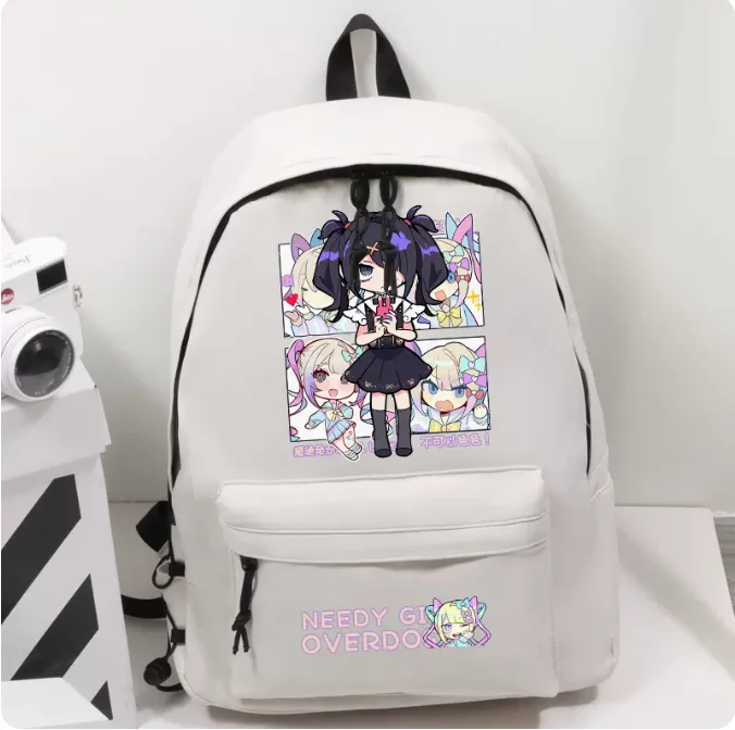 Anime NEEDY GIRL OVERDOSE Schoolbag Backpack High-capacity Computer Casual Shoulder Bag Student Messenger Bag 1786