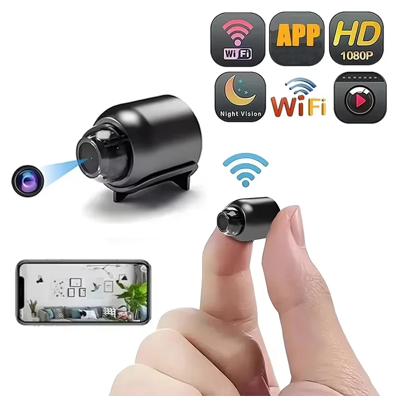 Mini-Kamera Kabellos 1080P Überwachungssicherheit Video Nachtsicht Bewegungserkennung Camcorder Mini-Cam Monitor Smart Home