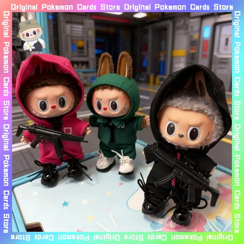 فقط الملابس ل V1 V2 V3 Labubu المأكولات البحرية لعبة الجندي دمية زي الدراما الكورية اكسسوارات الديكور اللعب هدايا عيد الميلاد #1