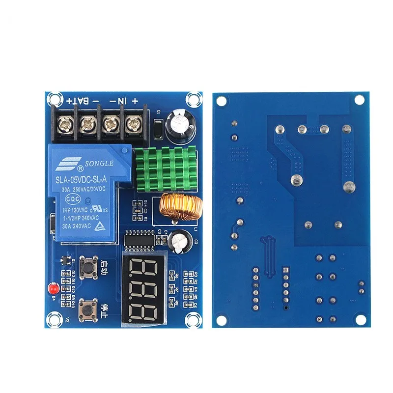 XH-M604 18650 Lithium Battery Charging Control Board DC 6-60V Li-ion Lead Acid Battery Charge Protection 12V Digital Voltmeter