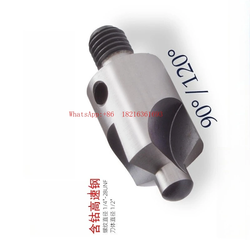 

Сверло для снятия фаски с углом 90/120 градусов и ограничителем посадки по резьбе