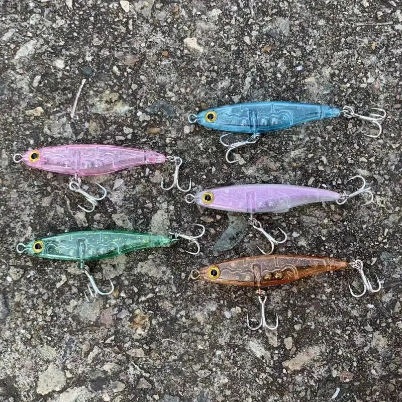 Haimaluo Golden Ball Mini Micro Fishing Lures 55mm 3.5g Slow Sinking Pencil Rock Fishing Darting Hard Baits Japan Wobblers Tackl