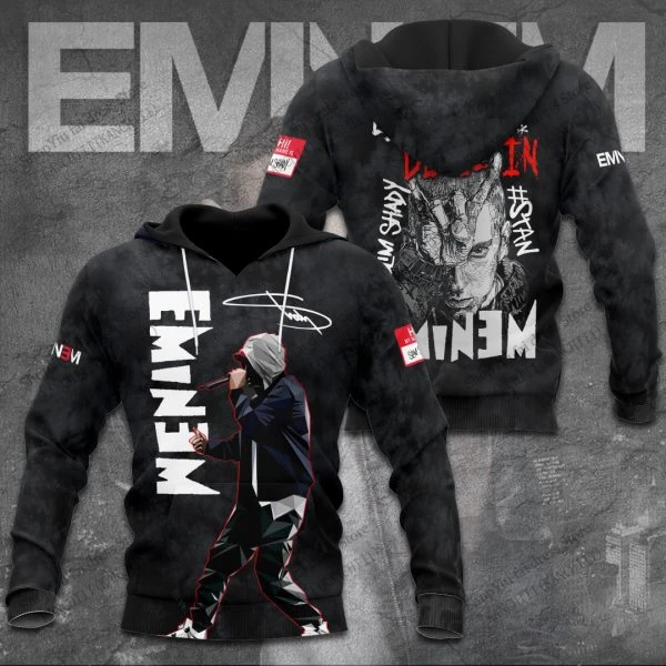 Rapper Eminem 3d พิมพ์ Hoodie ผู้ชายผู้หญิงแฟชั่น Rap Hoodies เสื้อกันหนาวเด็กเสื้อผู้หญิง Sweats ผู้ชาย Hoodie อัลบั้มเสื้อผ้าขนาดใหญ่ขนาด