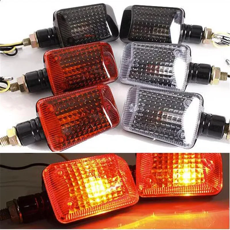 Retro Turn Signals Motorcycle Flashing Light Plastic Refitting Accessories Universal for Yamaha Honda Halley Suzuki Kawasaki KTM