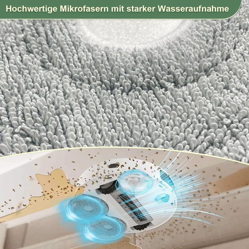 A76G-Dreame X40 Ultra Acessórios Mop Pads para Dream Almofadas de substituição de microfibra laváveis
