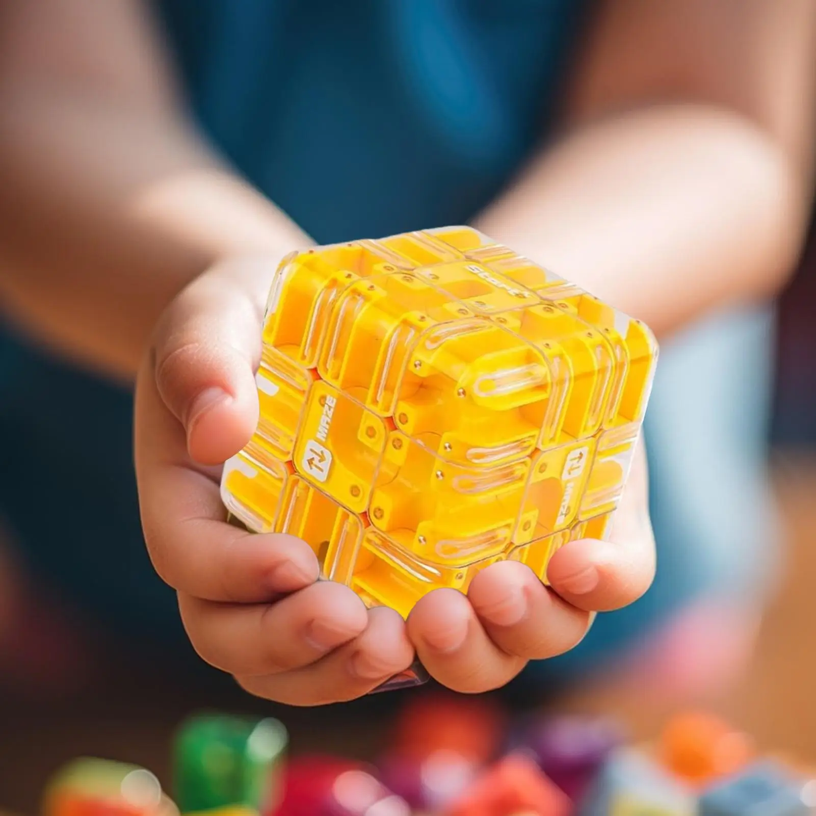 미로 게임 인터랙티브 장난감 3D 두뇌 티저 롤러 볼 퍼즐 미로 큐브 교실 파티 생일 학교 대기실 가족용