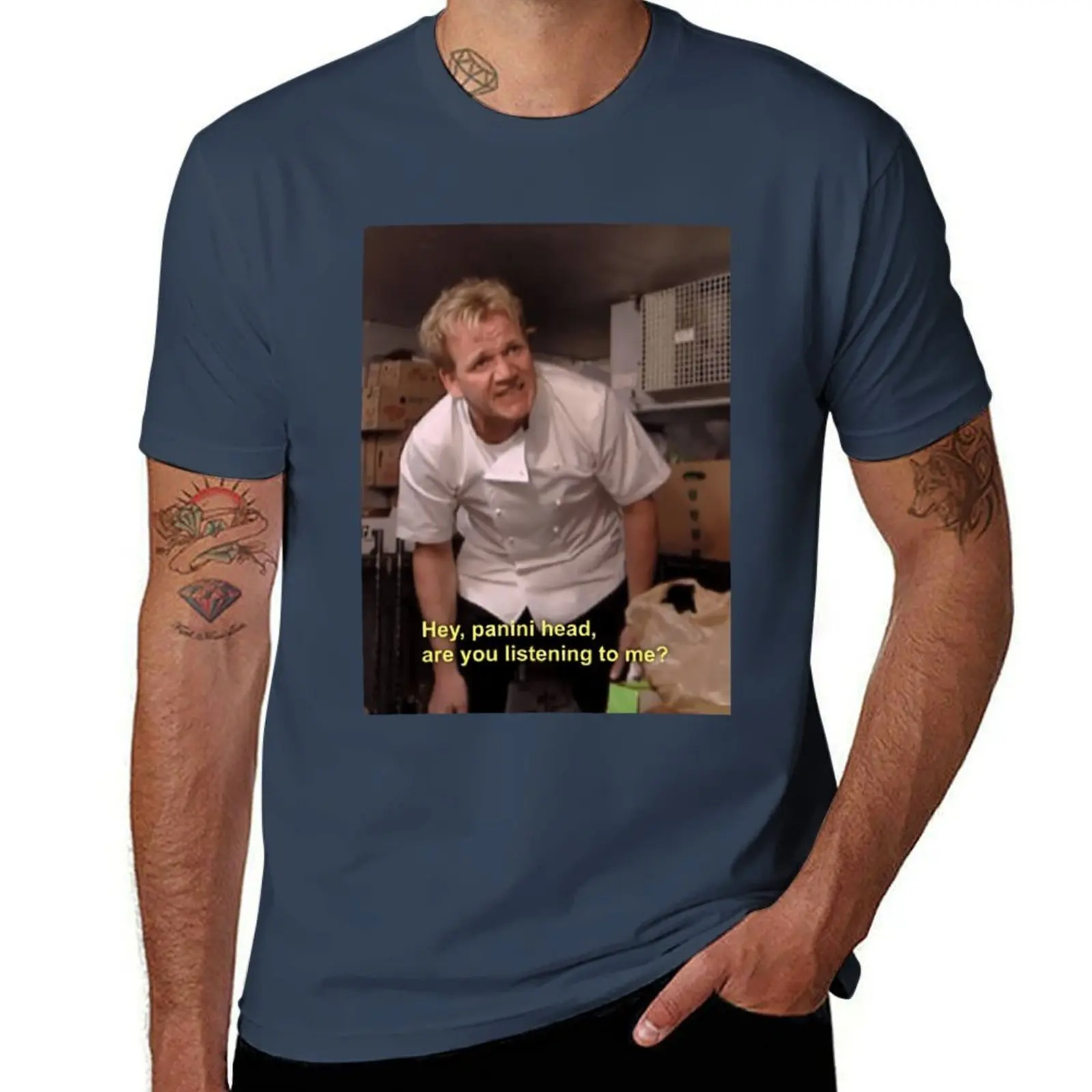 

Gordon Ramsey insults \t \t T-Shirt cotton t shirts high quality t shirts designer man t shirts cotton T-Shirt
