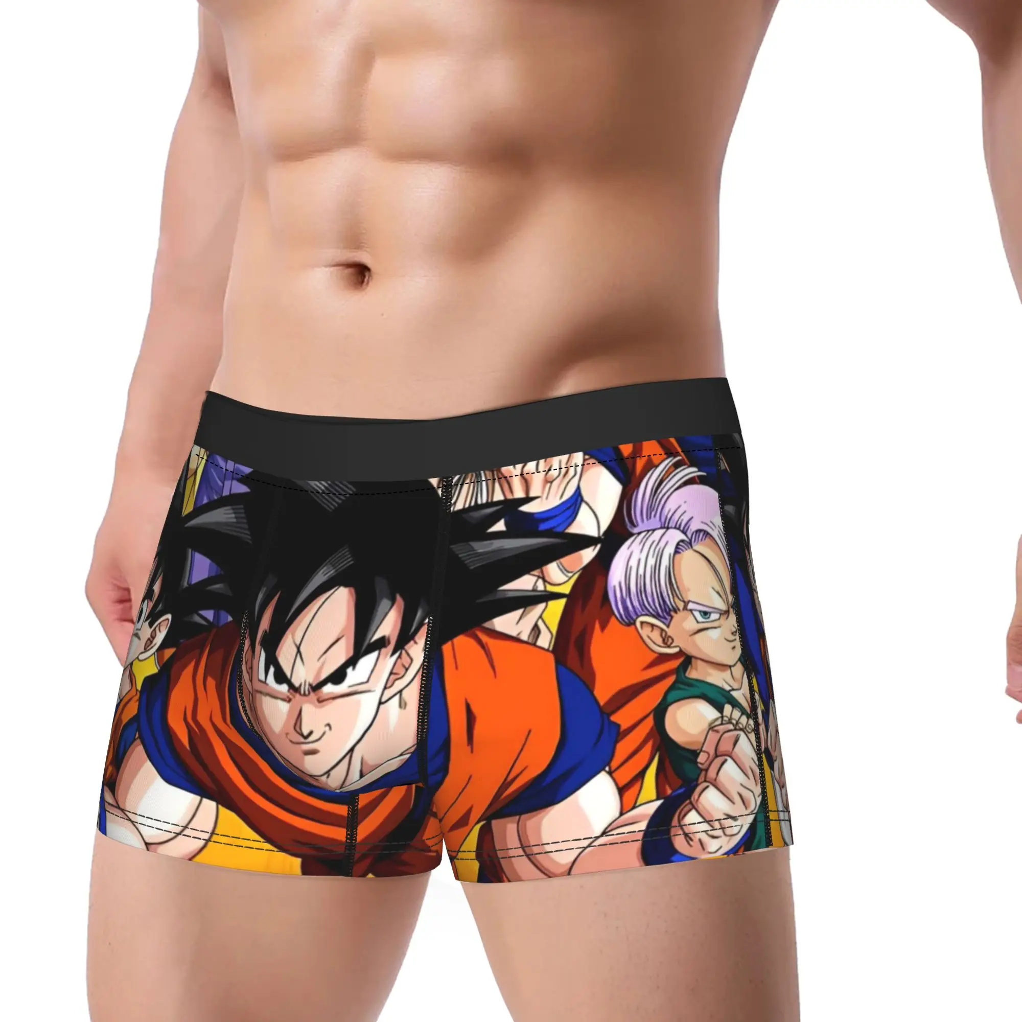 

Dragon Ball Z Men Underwear Anime Son Goku Boxer Briefs Shorts Panties Novelty Soft Underpants for Male S-XXL