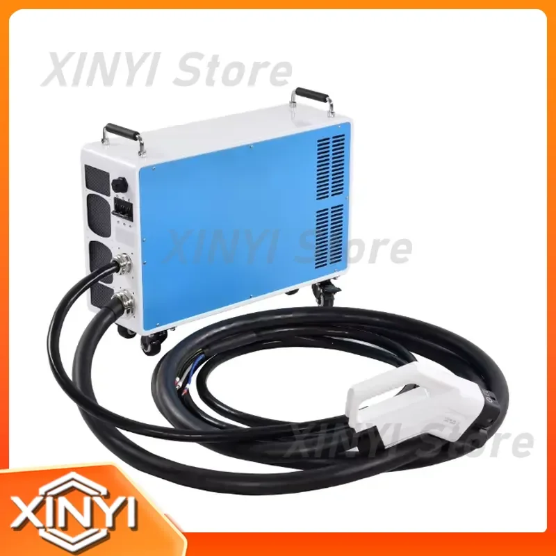 20KW Portable DC Charging Station With CCS GBT CHAdeMO Plug for EV Cars DC Socket Movable 1000V Fast Charging Station