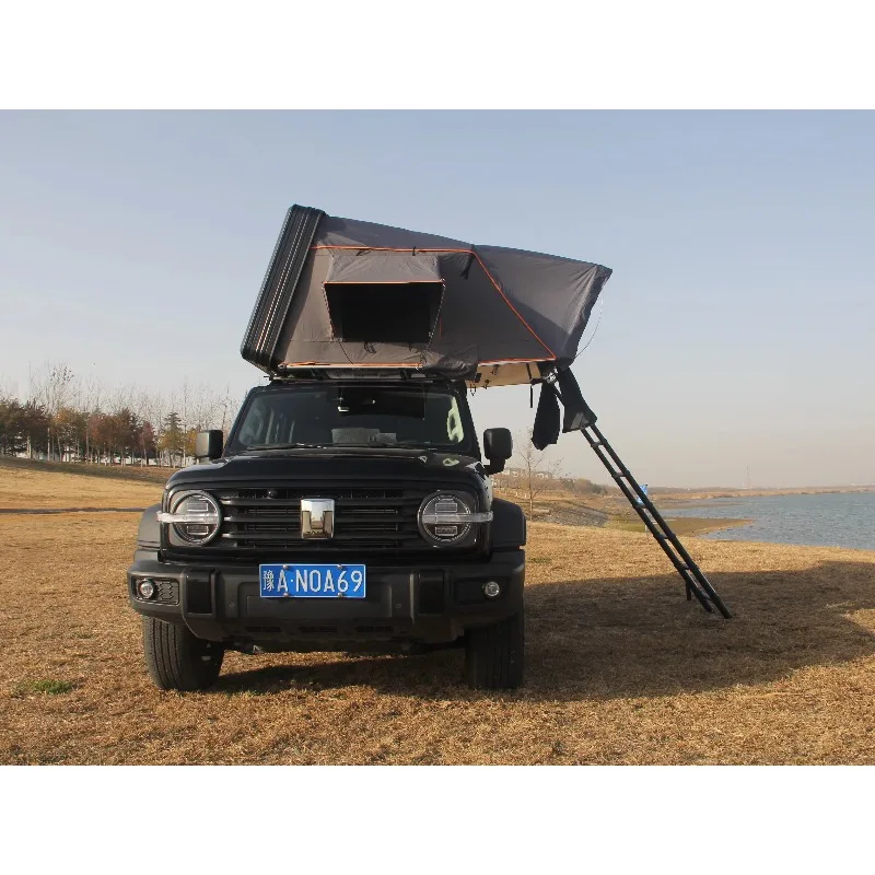حجم كبير 4 شخص التخييم SUV 4x4 سقف الألومنيوم خيمة مقاوم للماء هارد شل سيارة على السطح خيمة سقف علوي خيمة للبيع #5