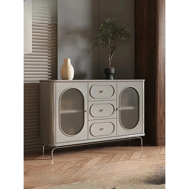 

high quality French Chine Style Sidard Small Apartment Modern Minimalist Entrance Solid Wood Cinet
