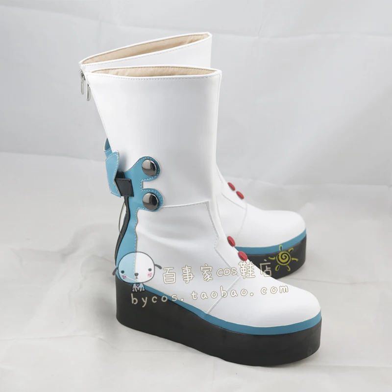 Hatsune Miku 2017 Magische Toekomstige Concert Cosplayschoenen Vrouwen Man Hatsune Miku Cos Anime Performance Witte Laarzen