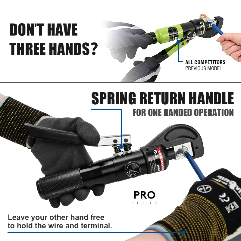 أبريل الهيدروليكية العقص أداة APR-70 كابل العروة المكشكش ذو طيات 4-70mm2 ضغط أداة الضغط 5-6T الضغط