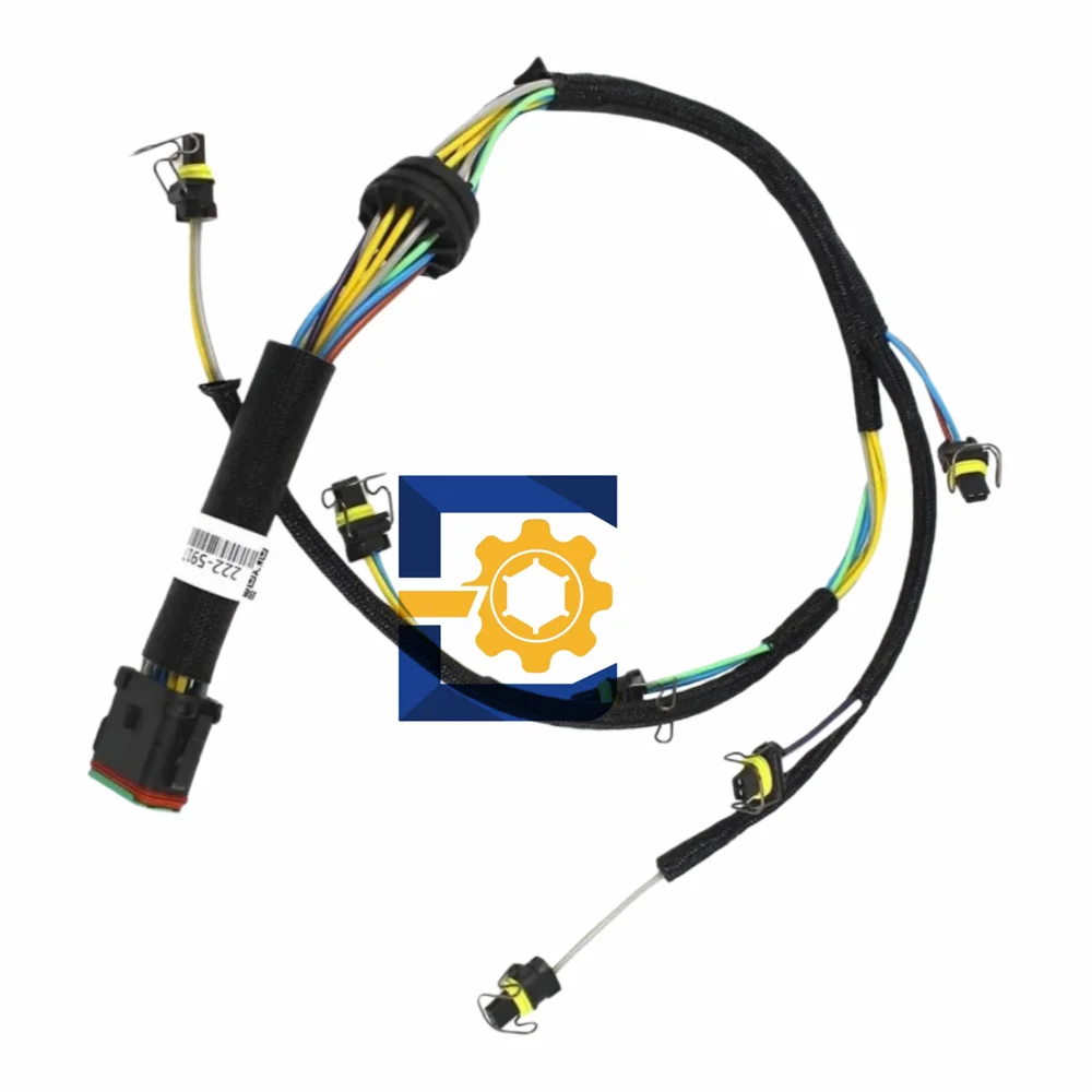 222-5917 2225917 Wiring Harness Construction Machinery Excavator Parts For C7 Engine E325D E324D E329D Excavators