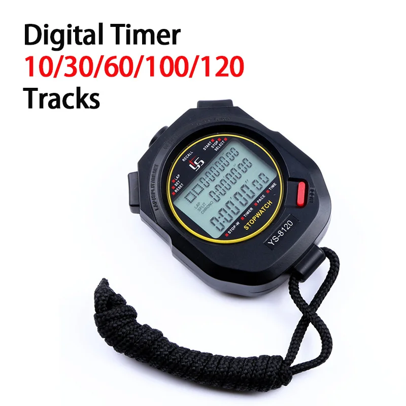 Electronic Stopwatch Timer Professional Digital Handheld Training Timer Portable Outdoor Sports Running Chronograph Stop Watch