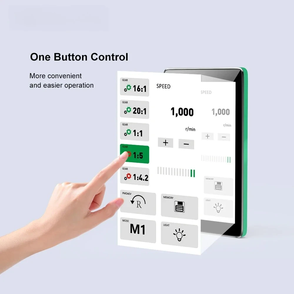 

SYJH Dental Brushless Micromotor Full Touch Color Screen E-Type Grinding Polishing Electric Motor Dental Lab Equipment Tools