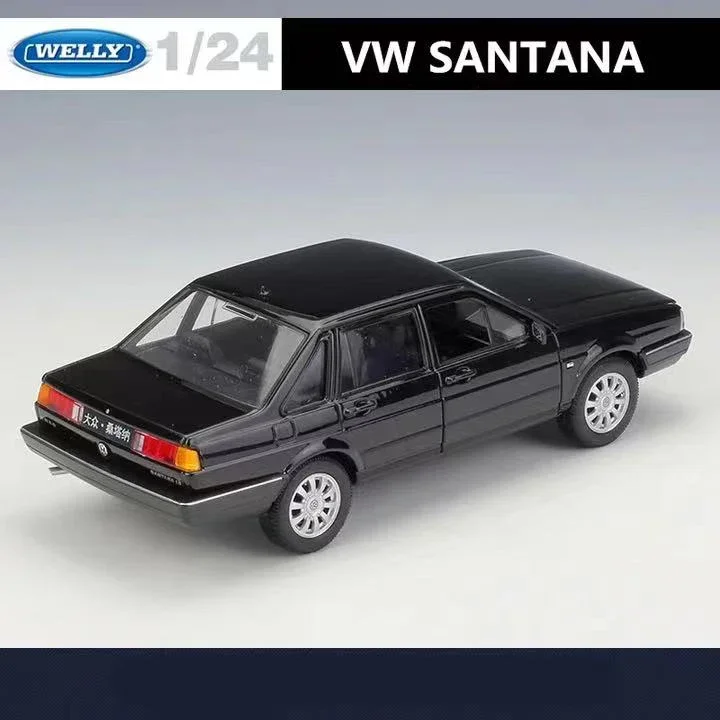 WELLY 1:24 Shanghai Volkswagen SANTANA Simulation Alloy Car Model  - Suitable for Children's Toys and Collections