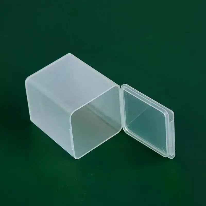 Mini Plastic Box Rectangular Translucent Packing Box Dustproof Durable Strong Jewelry Button Sundries Storage Case Container