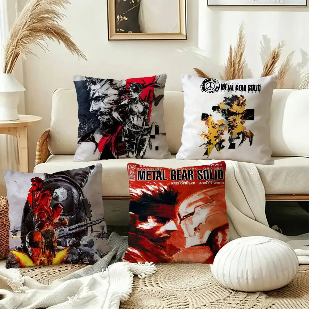 Game Metal Gear Solid pillow cover sofa cushion cover home room decoration children gift