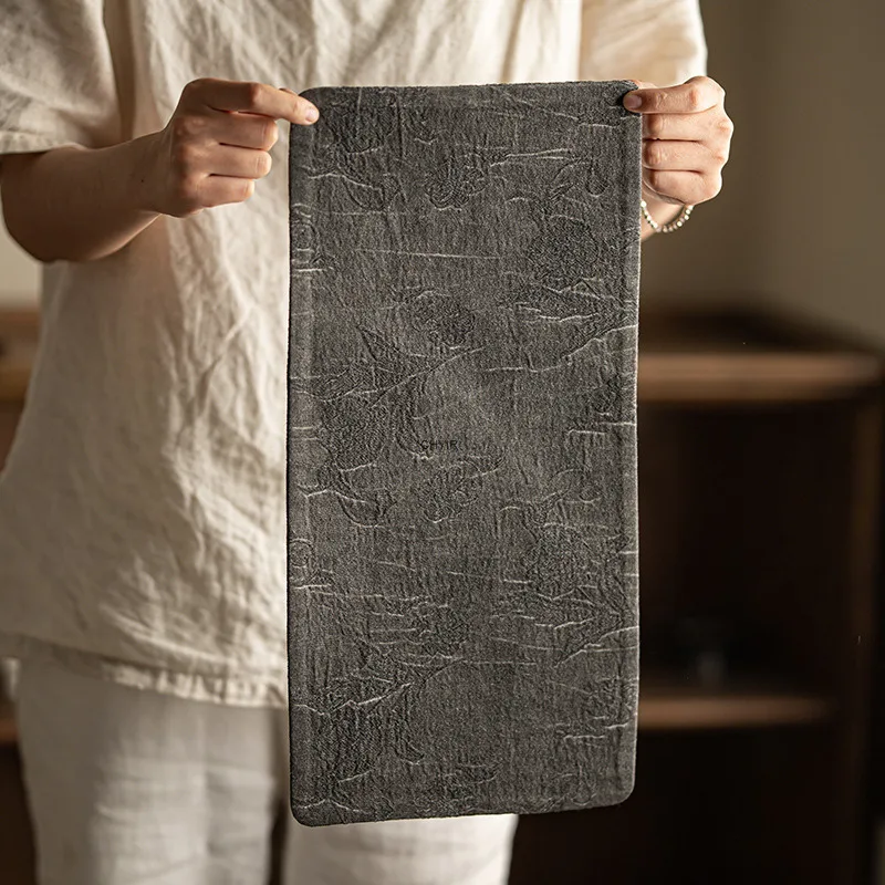 

Жаккардовый коврик для сухого чая, водонепроницаемый чайный коврик, чайный сервиз кунг-фу, аксессуары, ткань, термостойкий коврик для чайного стола, китайский дзен-стол