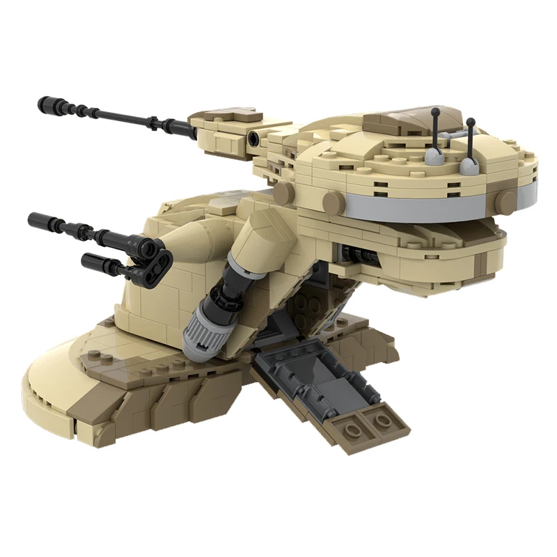 709PCS MOC-238615 AAT Armored Assault Tank Space Wars Ruimteschip Vechter Film Scène Model Bouwstenen Bricks Speelgoed Kits Gift