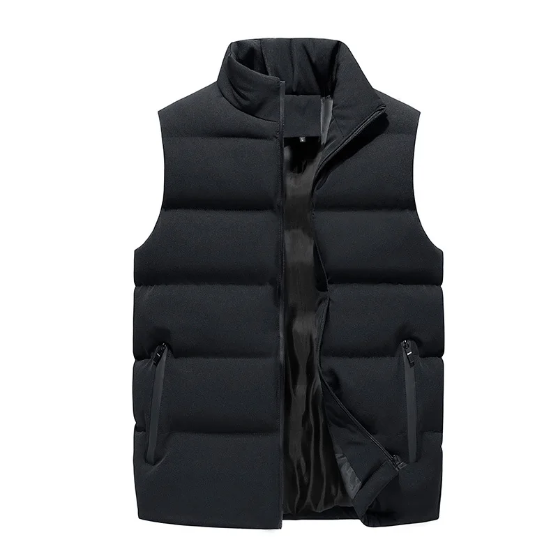 Chaleco acolchado suave para hombre, chaleco ligero, chaleco de invierno elegante para hombre, ropa de abrigo sin mangas cálida a prueba de viento para exteriores