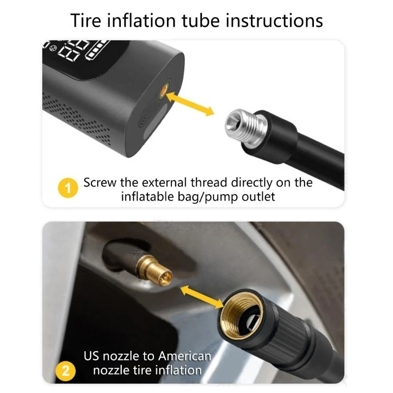 A2UC Flexible Air Pumps Nozzle Extension Multipurpose Inflatable Device Connector Accessories for Various Inflatable Products