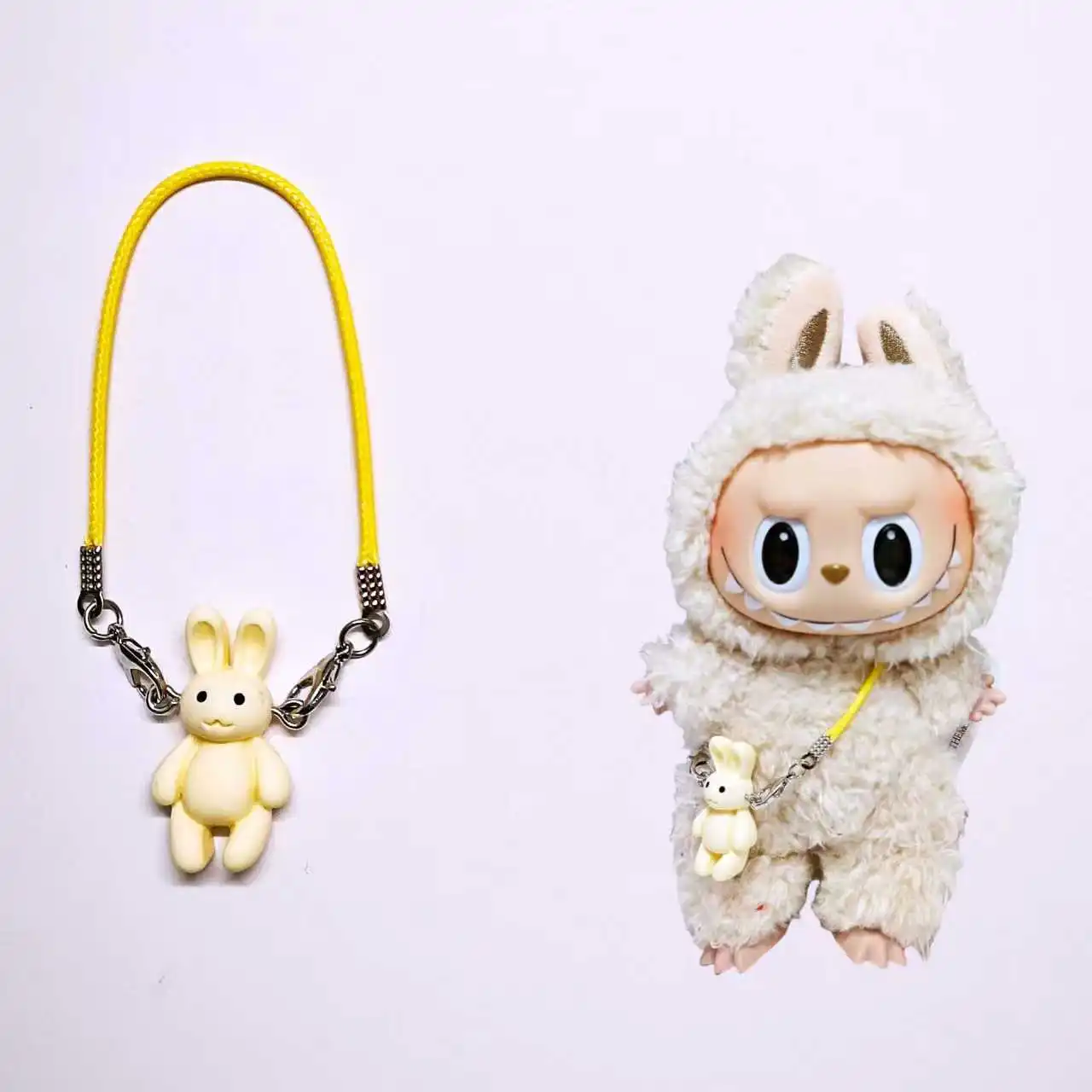 Labubu Ręczny Wybór Akcesoriów dla Lalek i Uroczych Zawieszek z Misiami, Idealnych do Każdej Lalki